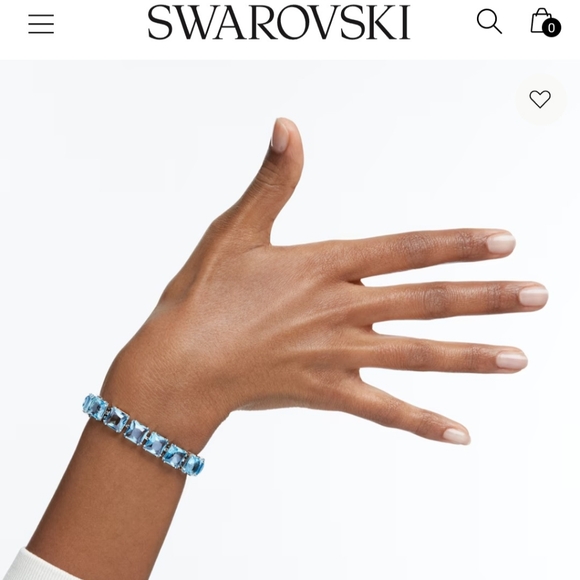 New AUTHENTIC GENUINE SWAROVSKI Milinia blue 💙 tennis bracelet AWESOME GIFT 🎁 - Picture 3 of 9